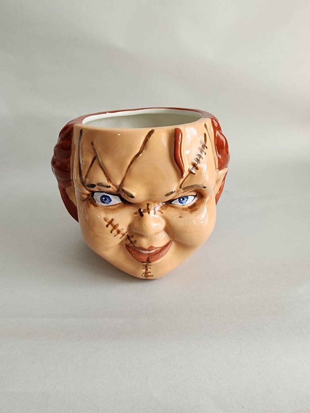 Silver Buffalo Chucky Head 3D Sculpted Ceramic Mug 20 oz Child’s Play Horror